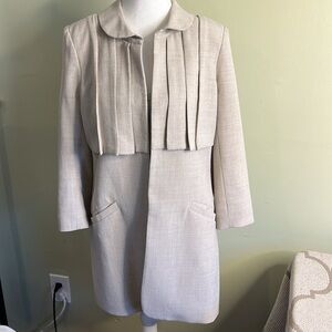 Katie May Los Angeles pleated front long jacket